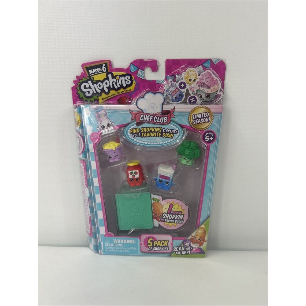 Shopkins Season 6 Chef Club 5 Pack New, Limited Season (#9)